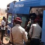 FRSC rescue team at a road accident scene